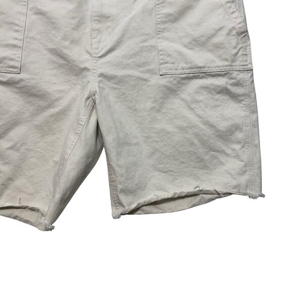 Tommy‎ Hilfiger Mens Shorts 44 Beige Cotton Raw Hem Utility Chino Casual Preppy - Picture 6 of 7